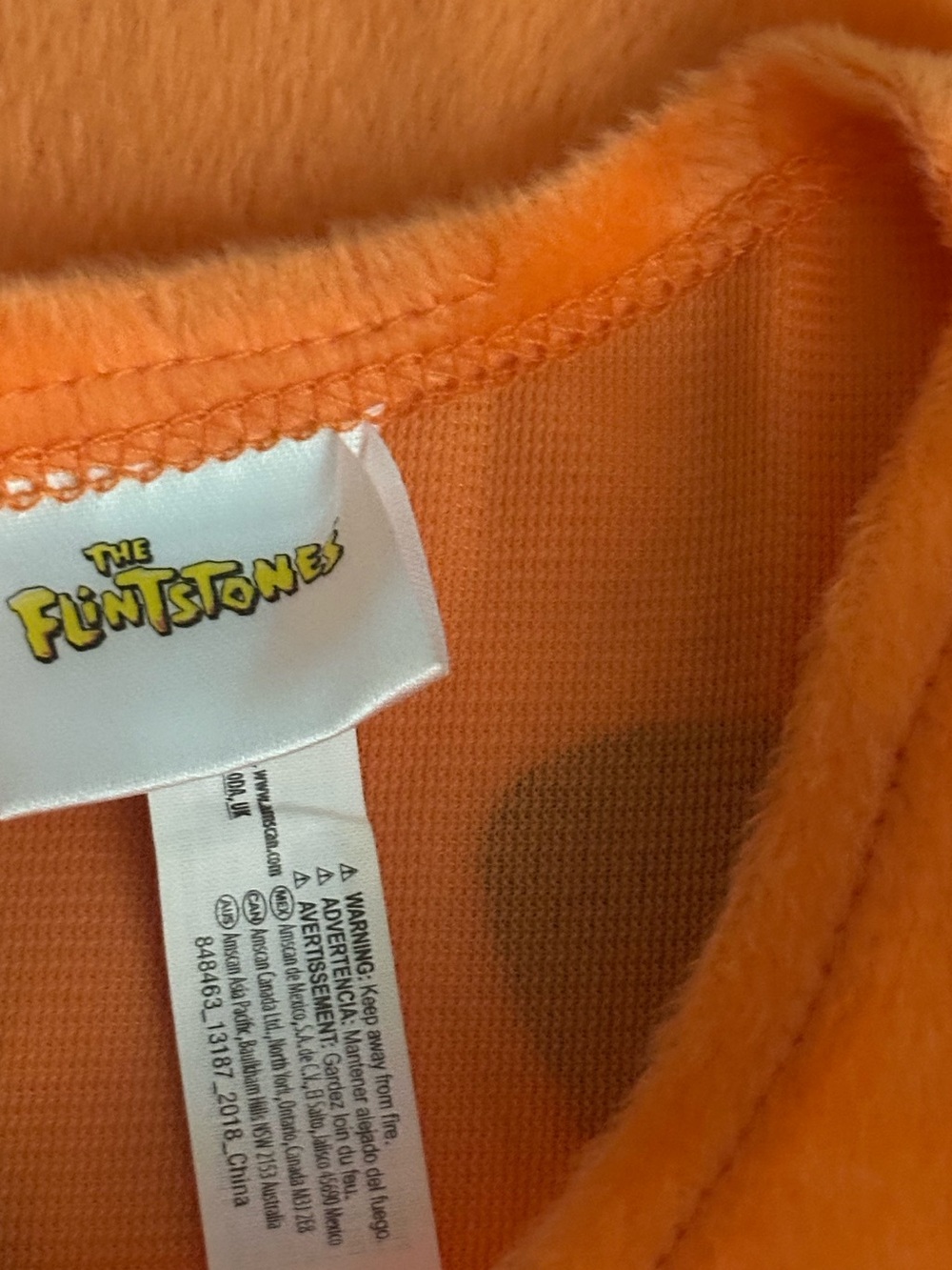 5 Piece Adult Fred Flintstone Costume - Picture 6 of 11